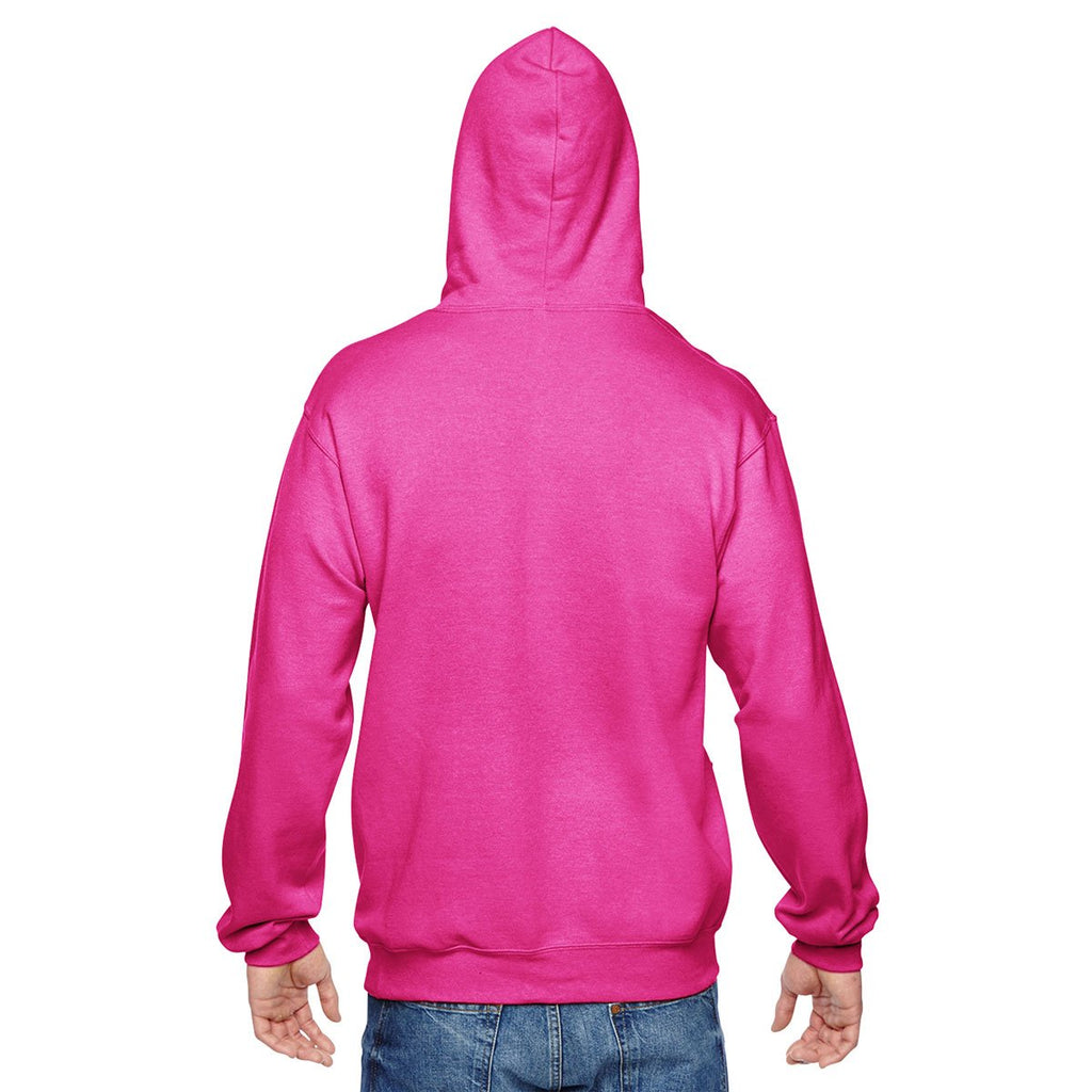 Fruit of the Loom Men's Cyber Pink 7.2 oz. SofSpun Hooded Sweatshirt
