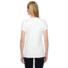Fruit of the Loom Women's White 4.7 oz. Sofspun Jersey Junior V-Neck T-Shirt