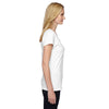 Fruit of the Loom Women's White 4.7 oz. Sofspun Jersey Junior V-Neck T-Shirt