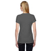 Fruit of the Loom Women's Charcoal Grey 4.7 oz. Sofspun Jersey Junior V-Neck T-Shirt