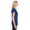 Fruit of the Loom Women's Admiral Blue 4.7 oz. Sofspun Jersey Junior V-Neck T-Shirt