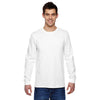 Fruit of the Loom Men's White 4.7 oz. Sofspun Jersey Long-Sleeve T-Shirt