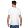 Fruit of the Loom Men's White 4.7 oz Sofspun Jersey V-Neck T-Shirt