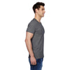 Fruit of the Loom Men's Charcoal Grey 4.7 oz Sofspun Jersey V-Neck T-Shirt