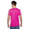 Fruit of the Loom Men's Cyber Pink 4.7 oz Sofspun Jersey V-Neck T-Shirt
