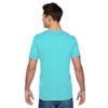 Fruit of the Loom Men's Scuba Blue 4.7 oz Sofspun Jersey V-Neck T-Shirt
