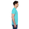 Fruit of the Loom Men's Scuba Blue 4.7 oz Sofspun Jersey V-Neck T-Shirt