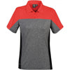 Stormtech Women's True Red/Carbon Heather Reef Polo