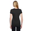 Fruit of the Loom Women's Black 4.7 oz Sofspun Jersey Junior Crew T-Shirt