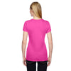 Fruit of the Loom Women's Cyber Pink 4.7 oz Sofspun Jersey Junior Crew T-Shirt