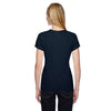 Fruit of the Loom Women's Indigo Heather 4.7 oz Sofspun Jersey Junior Crew T-Shirt