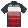 Sport-Tek Men's True Red Dry Zone Sublimated Stripe Polo