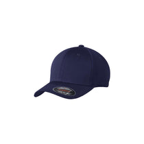 Sport-Tek True Navy Flexfit Cool & Dry Poly Block Mesh Cap