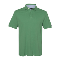 Tommy Hilfiger Men's Deep Grass Green Classic Fit Ivy Pique Sport Shirt