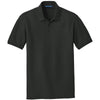Port Authority Men's Deep Black Tall Core Classic Pique Polo