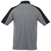 Elevate Men's Steel Grey/Black/White Martis Short Sleeve Polo