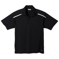 Elevate Men's Black/White Nyos Short Sleeve Polo