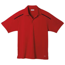 Elevate Men's Vintage Red/Black Nyos Short Sleeve Polo