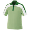 Elevate Men's Green Tea/Juniper/White Vesta Short Sleeve Polo