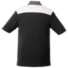 Elevate Men's Black/Steel Grey/White Gydan Short Sleeve Polo
