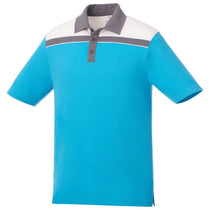 Elevate Men's Chill/Steel Grey/White Gydan Short Sleeve Polo