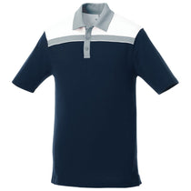 Elevate Men's Navy/Fossil/White Gydan Short Sleeve Polo