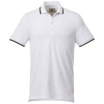 Roots73 Men's White/Black Limestone Short Sleeve Polo