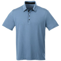 Elevate Men's Metro Blue Heather Skara Short Sleeve Polo