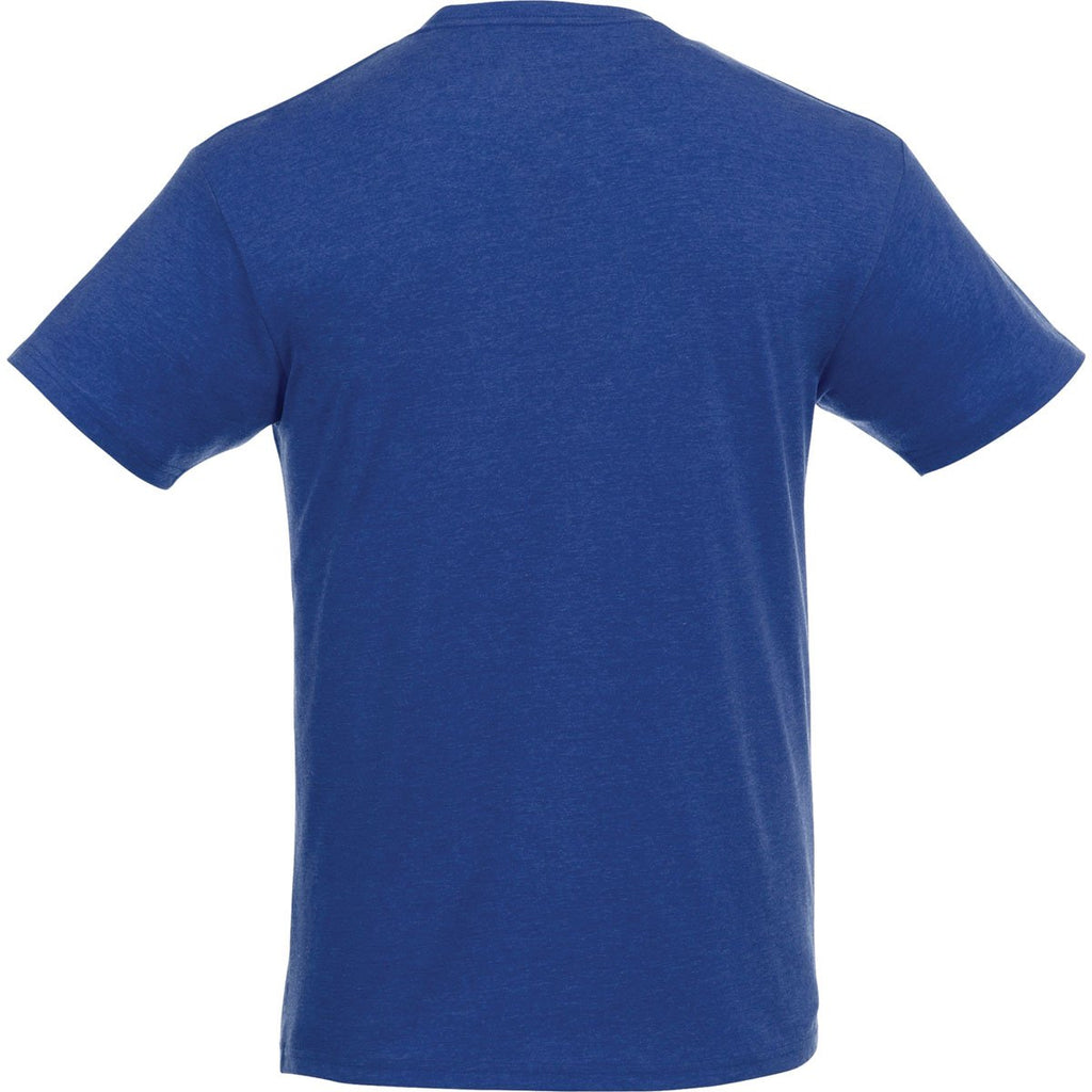 Elevate Men's New Royal Heather/White Monroe Short Sleeve Pocket Tee