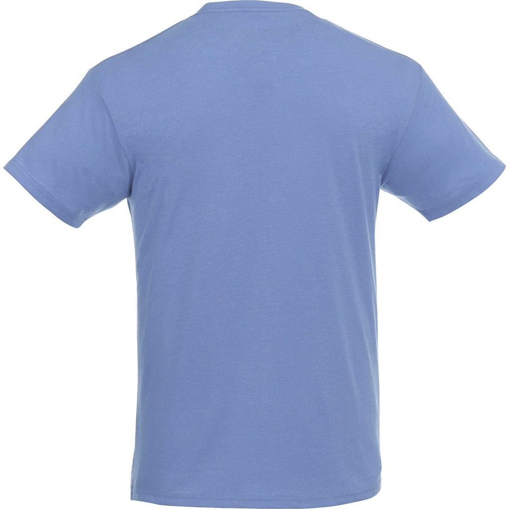 Elevate Men's Sky Heather/White Monroe Short Sleeve Pocket Tee