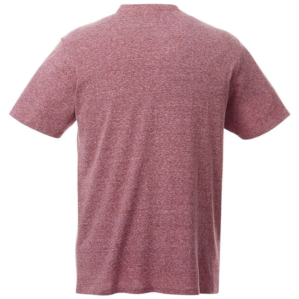 Elevate Men's Maroon Heather Canyon Short Sleeve Tee