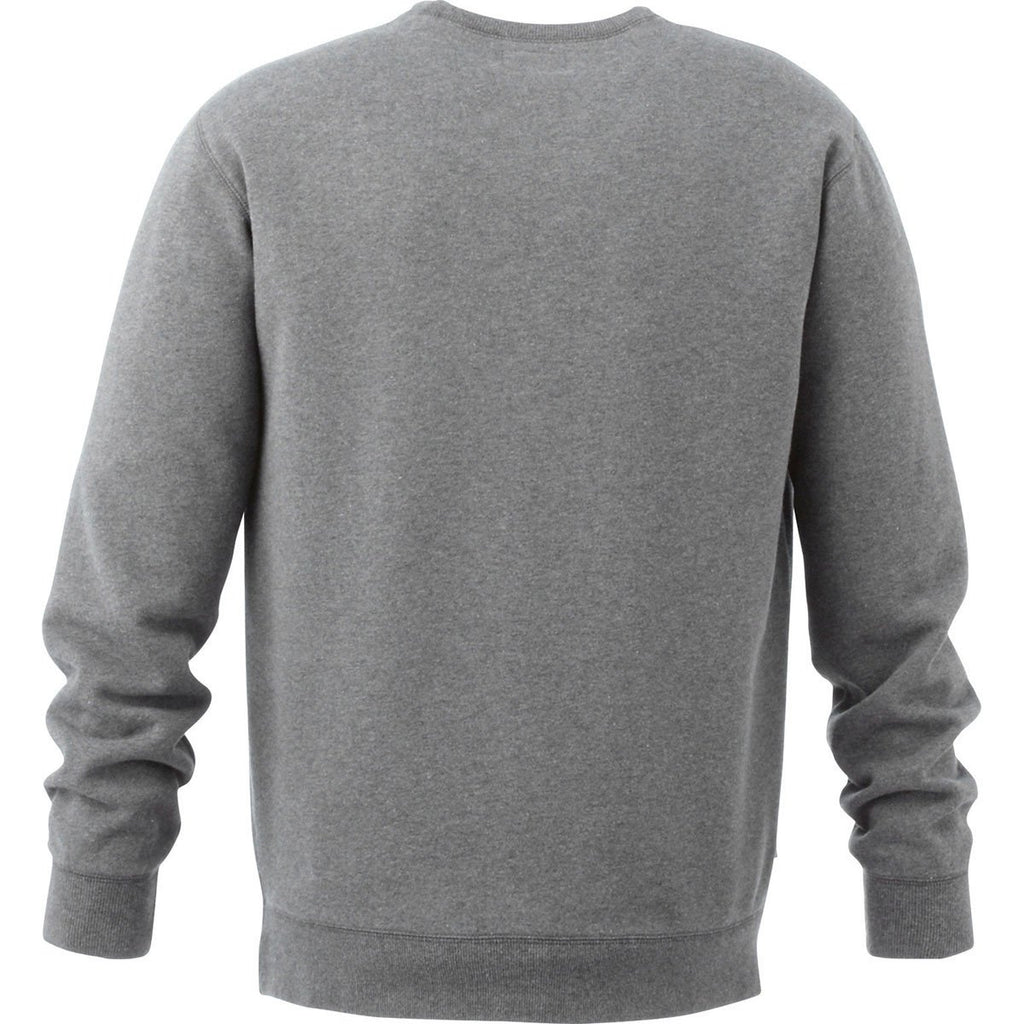 Elevate Men's Heather Charcoal Garris Fleece Crew