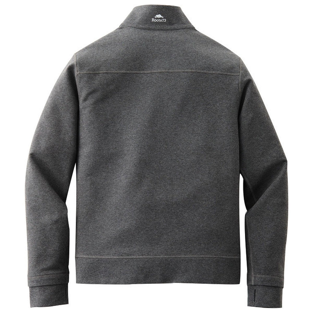 Roots73 Men's Dark Charcoal Mix Edenvale Knit Jacket