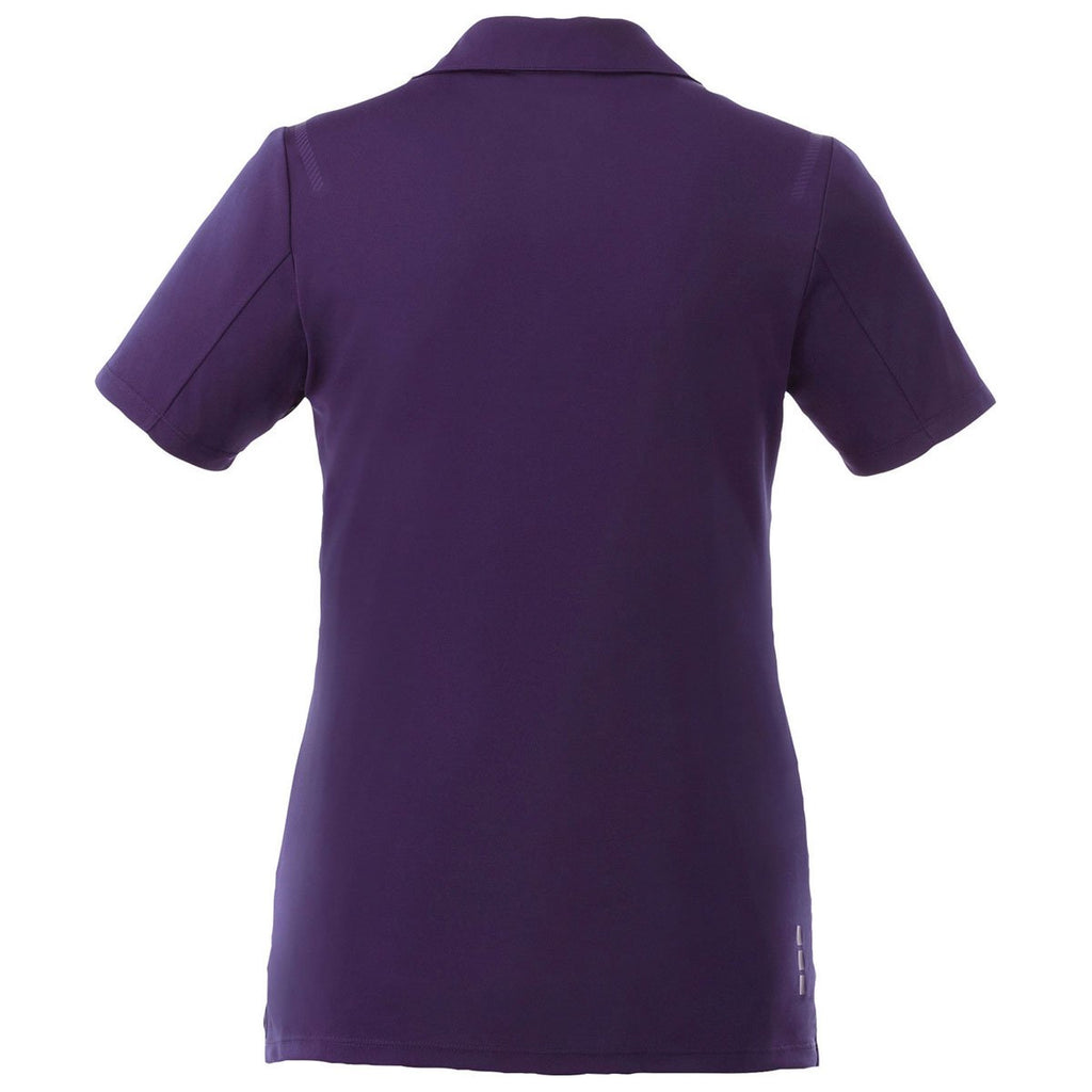 Elevate Women's Dark Plum Next Short Sleeve Polo