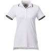 Roots73 Women's White/Black Limestone Short Sleeve Polo
