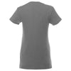 Elevate Women's Heather Dark Charcoal/White Monroe Short Sleeve Pocket Tee
