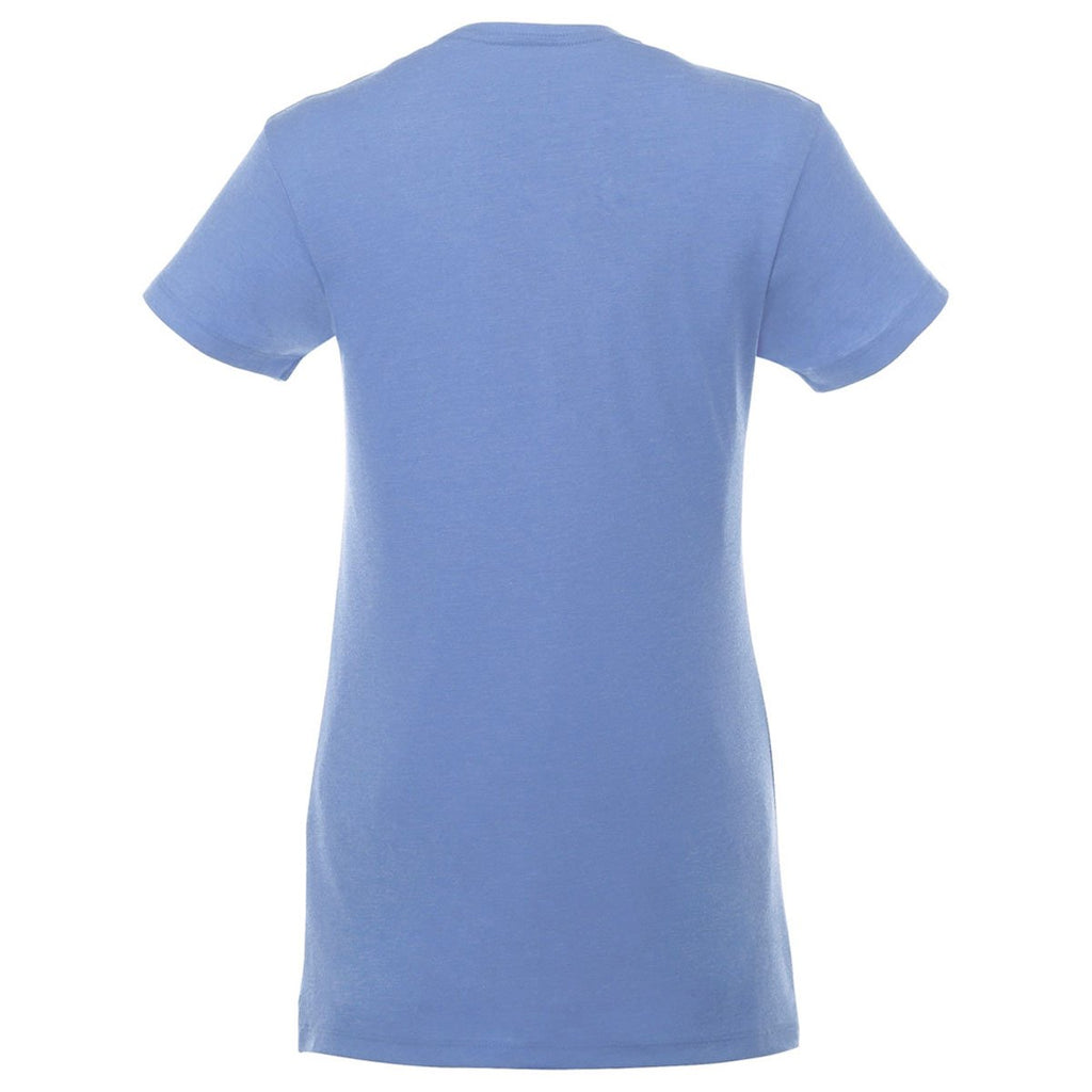 Elevate Women's Sky Heather/White Monroe Short Sleeve Pocket Tee