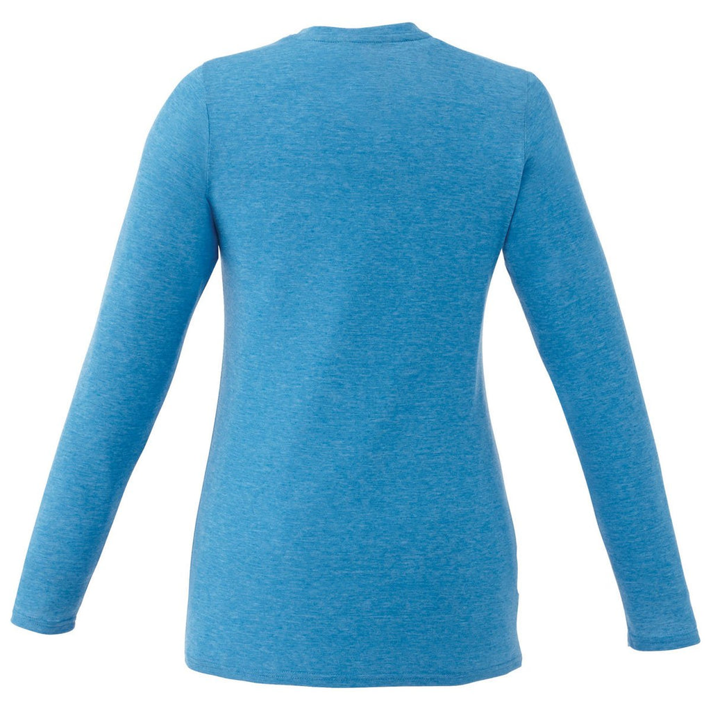 Elevate Women's Olympic Blue Heather Holt Long Sleeve Tee