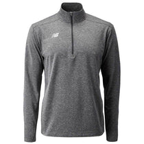 New Balance Men's Mid Heather Grey Lightweight Solid Half Zip