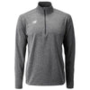 New Balance Men's Mid Heather Grey Lightweight Solid Half Zip