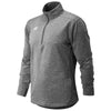 New Balance Men's Mid Heather Grey Lightweight Solid Half Zip