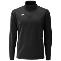 New Balance Men's Team Black Lightweight Solid Half Zip