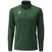 New Balance Men's Team Dark Green Lightweight Solid Half Zip