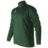 New Balance Men's Team Dark Green Lightweight Solid Half Zip