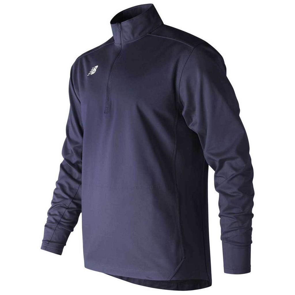 New Balance Men's Team Navy Lightweight Solid Half Zip