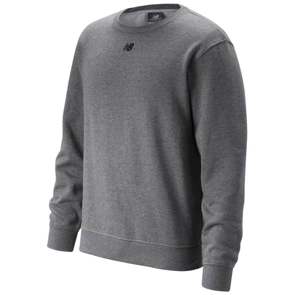 New Balance Men's Mid Heather Grey Crew Fleece