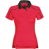 Stormtech Women's Scarlet/Black Crossover Performance Polo