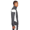 Team 365 Men's Sport Graphite/White Elite Performance Full-Zip