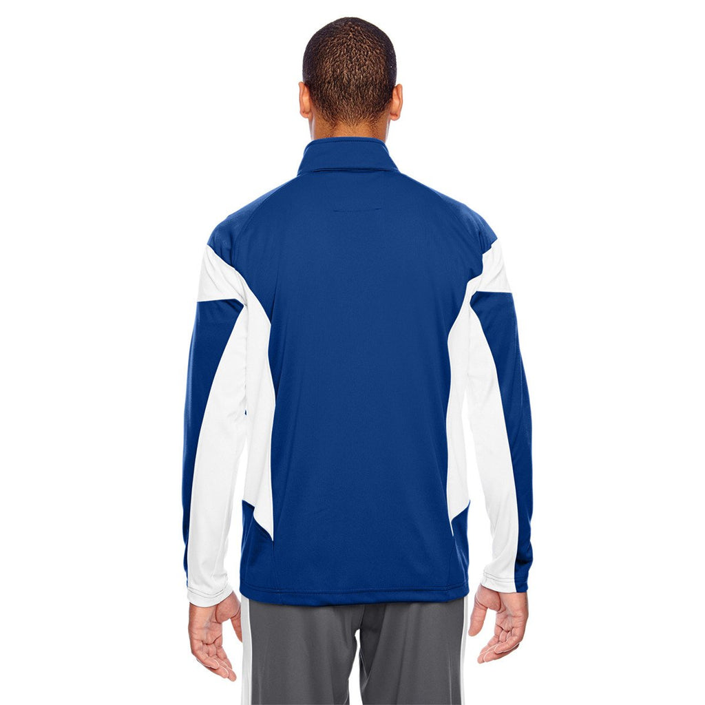 Team 365 Men's Sport Royal/White Elite Performance Full-Zip