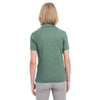 UltraClub Women's Forest Green Heather Heathered Pique Polo